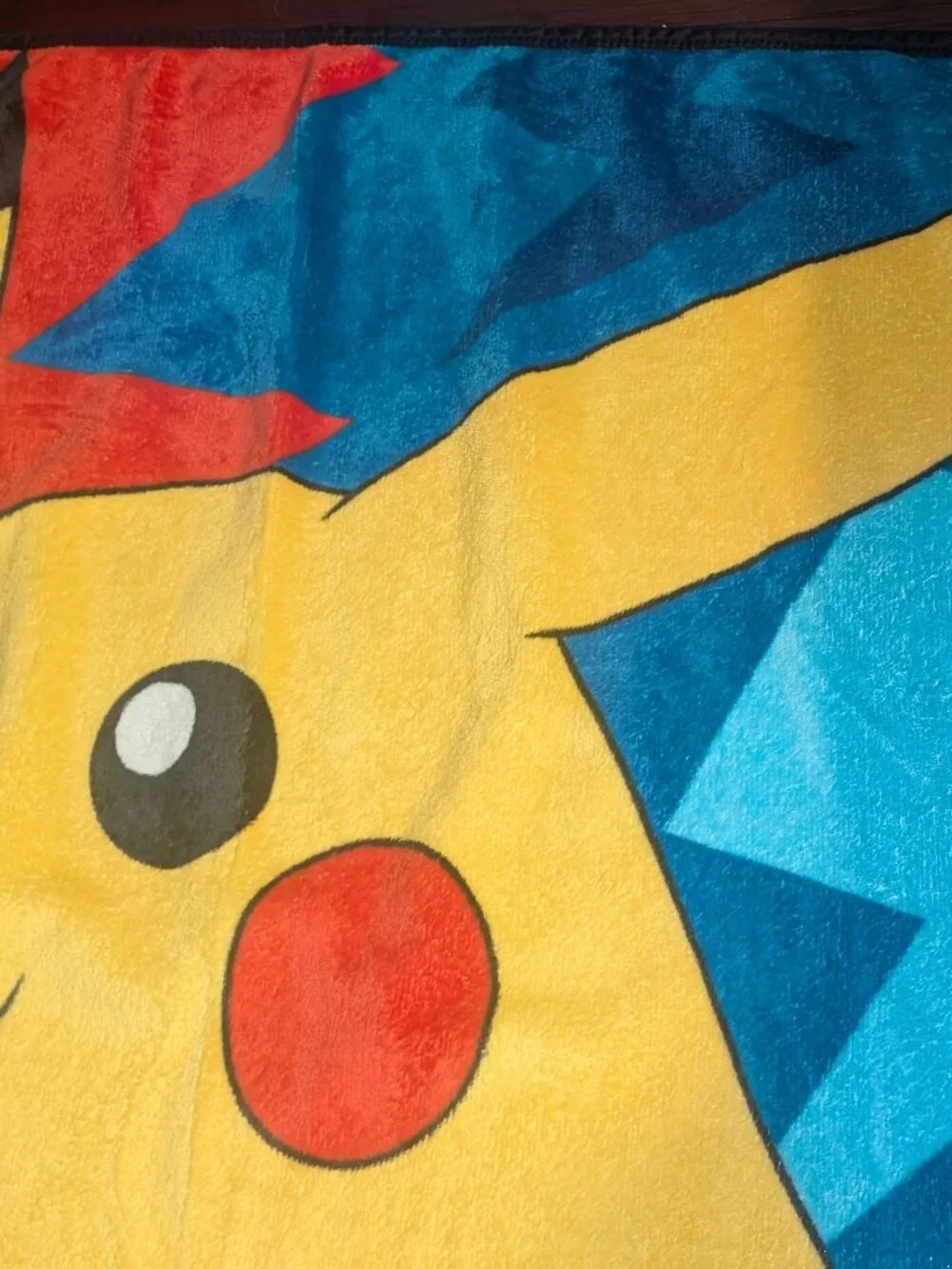 Pokemon Pikachu Throw Blanket 58x44 Pokeball Blue Plush